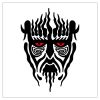 tribal mask tattoo pic